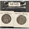 Image 1 : 1907 and 1919 UK Pennies (A4143)