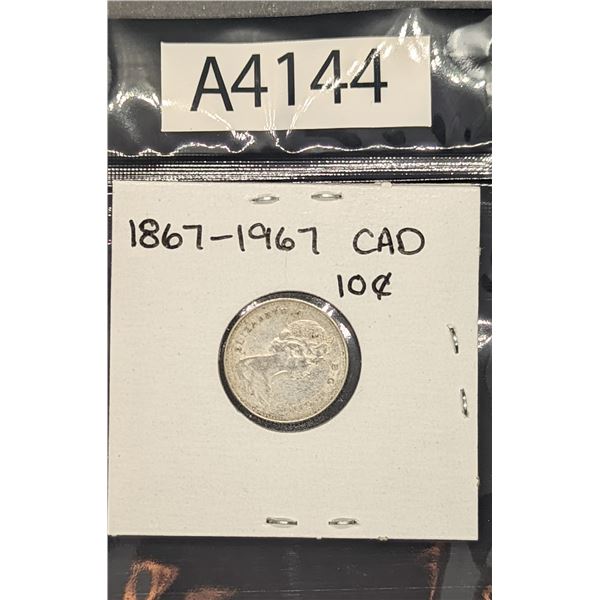1867-1967 Canadian Dime (A4144)