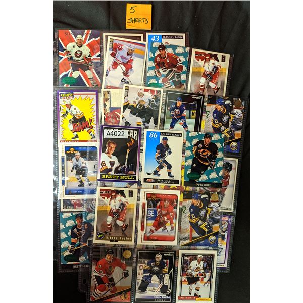 Mixed Hockey Cards, 5 sheets (A4022)