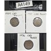 Image 1 : 1934, '35, '36 Canadian Pennies (A4149)