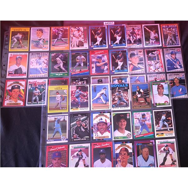 Baseball Cards, 5 pages, vintage (A4067)