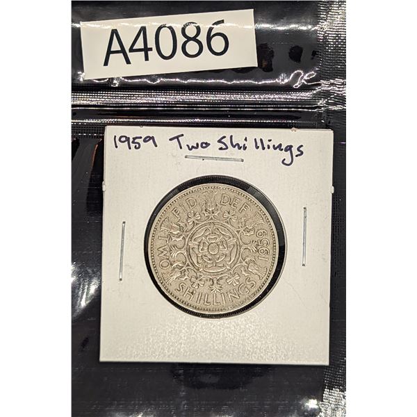 1959 Two Shilling Coin (A4086)