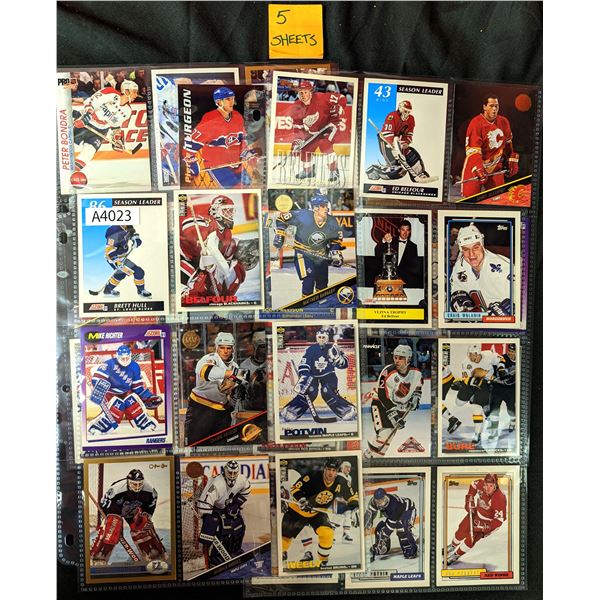 Mixed Hockey Cards, 5 sheets