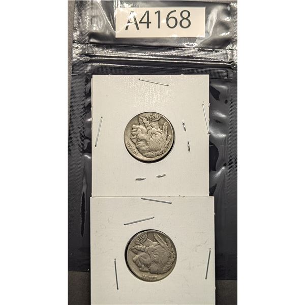 1936 and 1937 USA Buffalo Nickels (A4168)