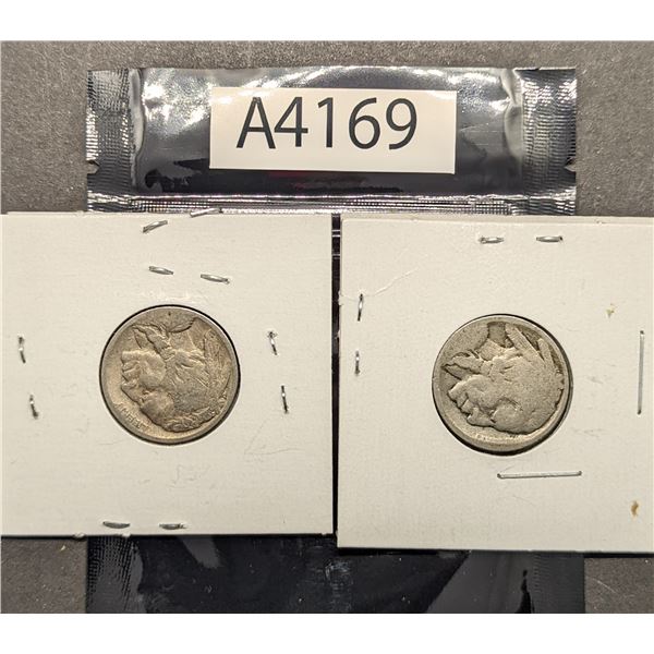 Two USA Buffalo Nickels (A4169)