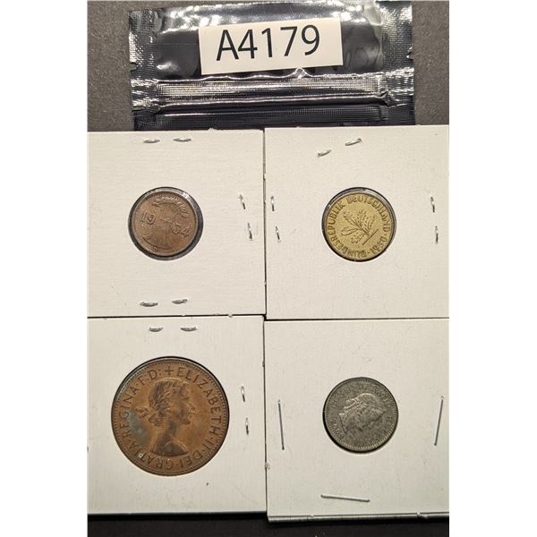 Four World Coins, 1934-2009 (A4179)