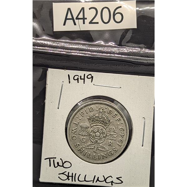 1949 Two Shillings (A4206)