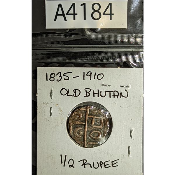Old Bhutan Half  Rupee 1835-1910 (A4184)