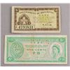 Image 4 : Lot of 5 Hong Kong Bills 1, 5, 10 cents