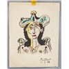 Image 2 : Spanish Watercolor on Paper Signed Picasso