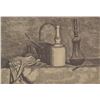 Image 1 : Itailan Linocut 1/50 Hand Signed in Pencil Morandi