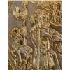 Image 3 : Persian Gilt Copper Hand Carved Tray Artist Signed