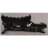 Image 10 : Pair of Metal Bookends Ox and Wagon
