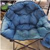 Image 2 : TEAL OVERSIZED FOLDING TUB CHAIR WITH CARRY BAG