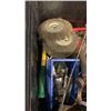 Image 3 : 2 TOTES OF TOOLS, SHOP SUPPLIES, FISHING REELS