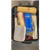 Image 2 : BAG OF PAINTING SUPPLIES AND MASTERCRAFT TOOLBOX WITH CONTENTS