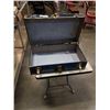 Image 3 : METAL UMBRELLA STAND AND BLUE METAL TRUNK