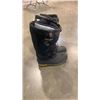 Image 2 : BOX OF BACKPACK, FLIPPERS, LIFE JACKET, BAFFIN INSULATED BOOTS SIZE 8