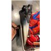 Image 8 : BOX OF BACKPACK, FLIPPERS, LIFE JACKET, BAFFIN INSULATED BOOTS SIZE 8