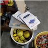 Image 2 : 3 BUCKET OF BASEBALL ITEMS: SOFTBALLS, MASKS, TEES AND BASE