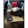 Image 1 : TRAVEL GOLF BAG WITH BOSTON PIZZA AND MOLSON BRANDING, BBQ UTENSIL SET AND VENT COVER REPLACEMENT