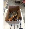 Image 1 : TRAY OF VINTAGE TOOLS, SAWS, SPEED DRILLS