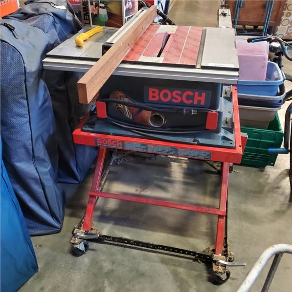 BOSCH 10  TABLE SAW WITH STAND WORKING