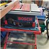 Image 2 : BOSCH 10" TABLE SAW WITH STAND WORKING