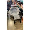 Image 1 : 2 SQUARE FOLDING TABLES WITH FOLDING CHAIR AND SAUCER CHAIR