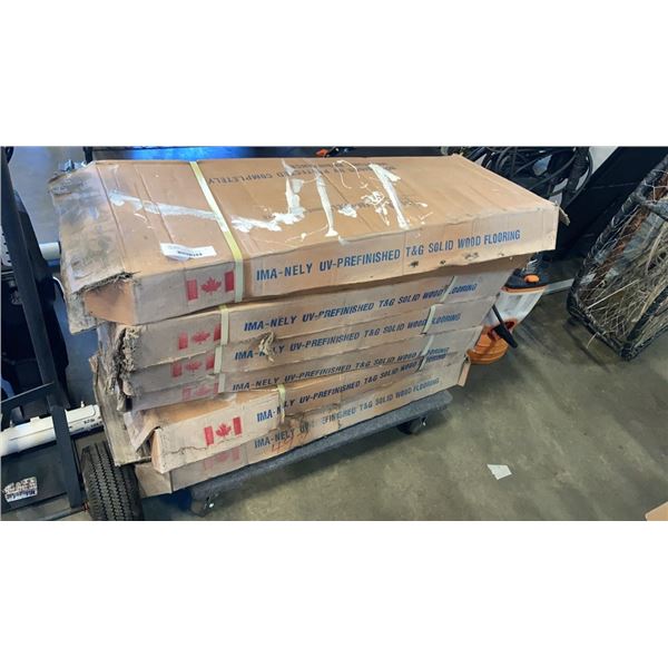 6 BOXES OF IMA-NELY SOLID WOOD FLOORING - APPROX 108 SQUARE FEET