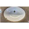 Image 2 : AS NEW DROP IN MARBLE LOOK VANITY SINK 30" X 17"