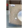 Image 3 : AS NEW DROP IN MARBLE LOOK VANITY SINK 30" X 17"