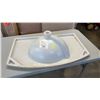 Image 4 : AS NEW DROP IN MARBLE LOOK VANITY SINK 30" X 17"