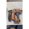 Image 1 : RIDGID HYPER DRIVE BRUSHLESS CORDLESS NAIL GUN WITH BATTERY 5/8 - 2-1/8 INCH - NO CHARGER