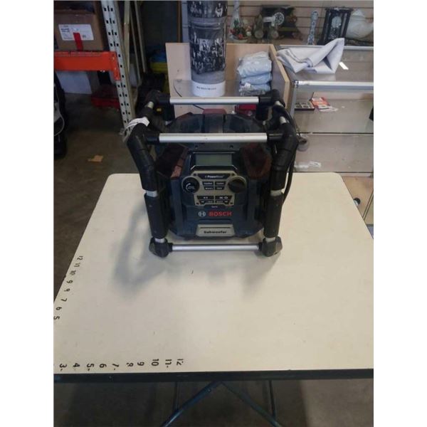 BOSCH POWER BOSS JOBSITE RADIO - WORKING