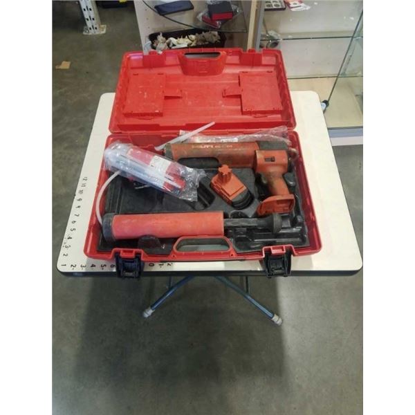 HILTI ED 3500 CORDLESS DISPENSER, EPOXY, GLUE PASTE GUN, WITH BATTERY, NO CHARGER