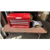 Image 1 : RED TOOL CHEST AND PARTS ORGANIZER WITH HARDWARE