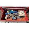 Image 3 : RED TOOL CHEST AND PARTS ORGANIZER WITH HARDWARE