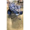 Image 2 : GREY OVERSIZED FOLDING TUB CHAIR WITH CARRY BAG