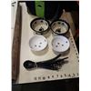 Image 2 : VINTAGE LIGHT RAY SWING ARM FLOOR LAMP, COOLER WITH TRAVEL MUGS, WATER BOTTES, PET DISHES AND COLLAR