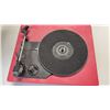 Image 3 : BOX OF RECORDS INLCUDING BEACH BOYS, ELVIS, WOODSTOCK AND OTHERS AND ION RECORD PLAYER