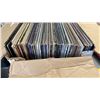 Image 7 : BOX OF RECORDS INLCUDING BEACH BOYS, ELVIS, WOODSTOCK AND OTHERS AND ION RECORD PLAYER