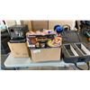 Image 1 : 2 BOXES OF HAIR ACCESSORIES, AMAZON OVERSTOCK ITEMS AND CASE, 2 PROJECTORS