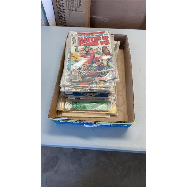 LOT OF VINTAGE SHANG CHI MASTER OF KUNG FU MARVEL COMICS - 30 CENT TO 60 CENT COMICS, VARIOUS ISSUES