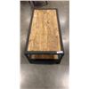 Image 3 : MANGLE WOOD METAL FRAME INDUSTRIAL 2 TIER COFFEE TABLE