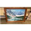 Image 2 : 1970 PAINTING ON BOARD HARRY ENGSTROM VALLEY OF THE TEN PEAKS BANFF, TRIBES OF NORTH AMERICA PRINT A