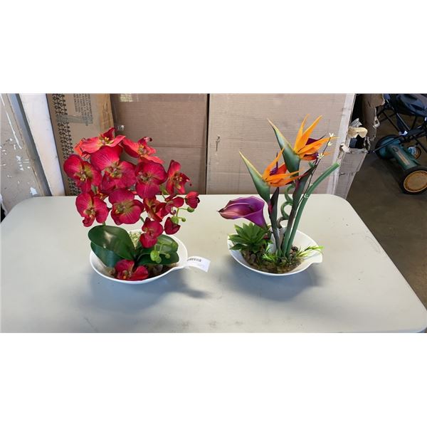 2 ARTIFICIAL ORCHIDS