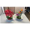 Image 1 : 2 ARTIFICIAL ORCHIDS
