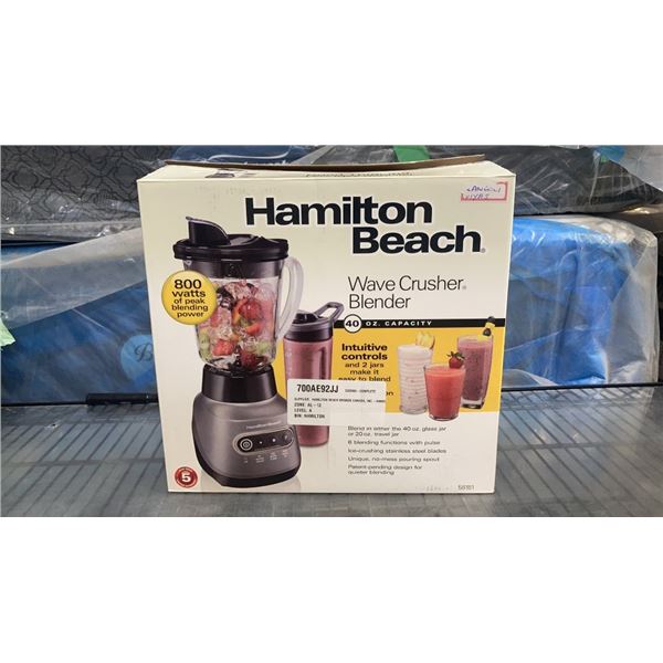 HAMILTON BEACH WAVE CRUSH BLENDER 40 OZ CAPACITY TESTED AND WORKING - RETAIL $65