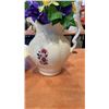 Image 8 : VINTAGE JUG AND BOWL SET WITH SOLID GLASS VEGETABLES